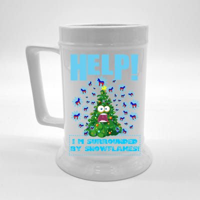 Surrounded By Snowflakes Beer Stein