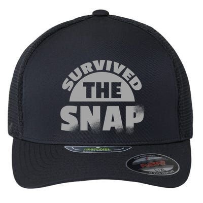 Survived The Snap Flexfit Unipanel Trucker Cap