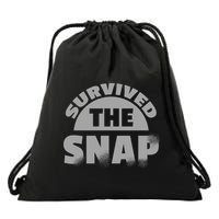 Survived The Snap Drawstring Bag
