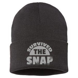 Survived The Snap Sustainable Knit Beanie