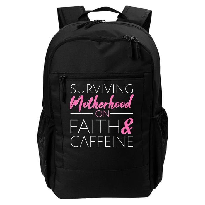 Surviving Motherhood on Faith and Caffeine Daily Commute Backpack