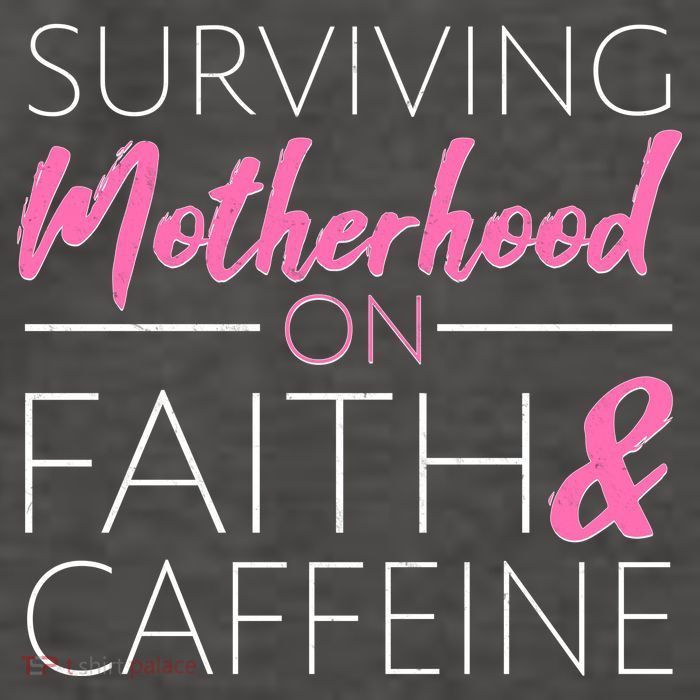 Surviving Motherhood on Faith and Caffeine Vector Backpack