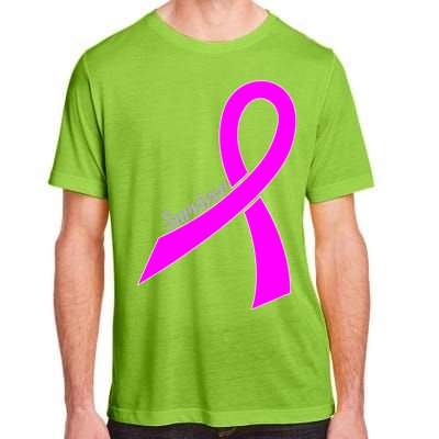 Survivor Breast Cancer Ribbon Adult ChromaSoft Performance T-Shirt