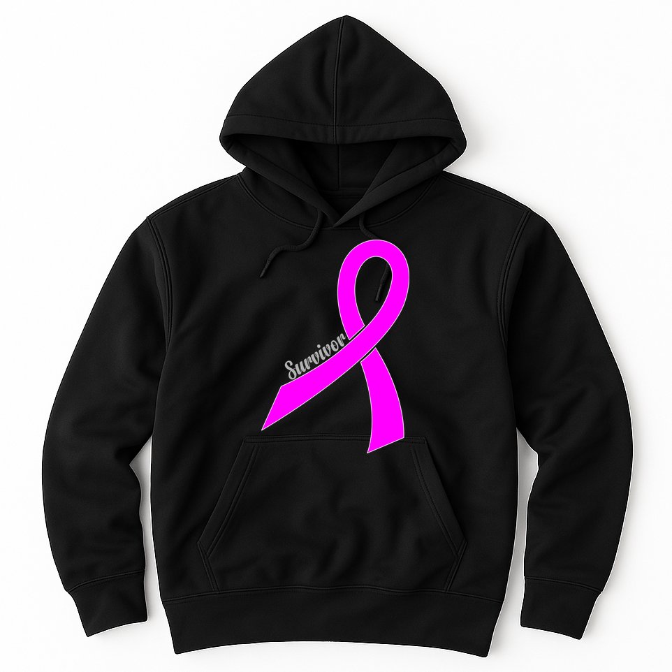 Survivor Breast Cancer Ribbon Hoodie