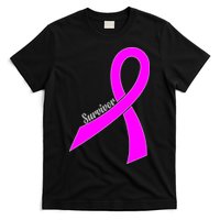 Survivor Breast Cancer Ribbon T-Shirt