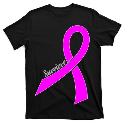 Survivor Breast Cancer Ribbon T-Shirt