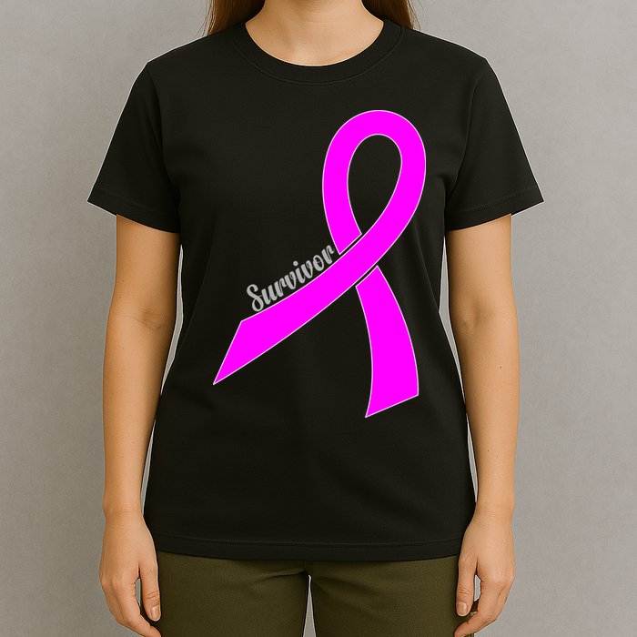 Survivor Breast Cancer Ribbon T-Shirt