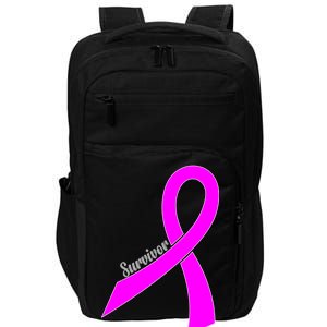 Survivor Breast Cancer Ribbon Impact Tech Backpack