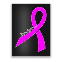 Survivor Breast Cancer Ribbon Poster