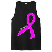 Survivor Breast Cancer Ribbon PosiCharge Competitor Tank