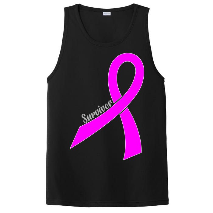 Survivor Breast Cancer Ribbon PosiCharge Competitor Tank