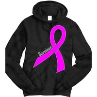 Survivor Breast Cancer Ribbon Tie Dye Hoodie