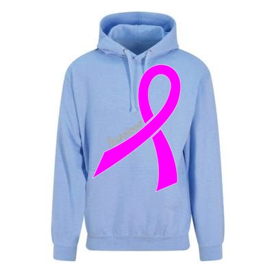 Survivor Breast Cancer Ribbon Unisex Surf Hoodie