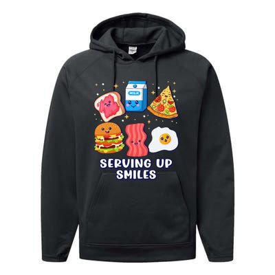 Serving Up Smiles Lunch Lady Performance Fleece Hoodie