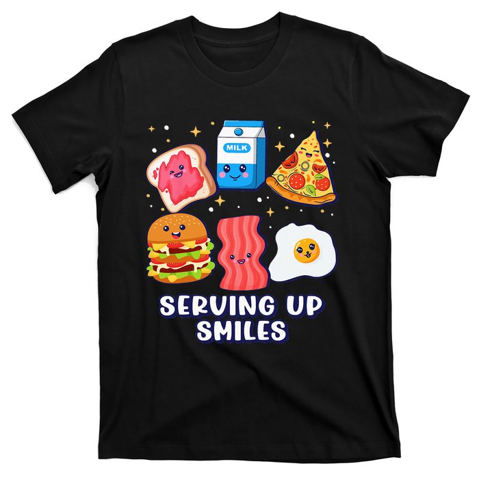 Serving Up Smiles Lunch Lady T-Shirt