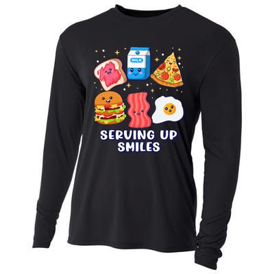 Serving Up Smiles Lunch Lady Cooling Performance Long Sleeve Crew