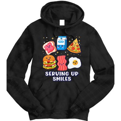 Serving Up Smiles Lunch Lady Tie Dye Hoodie