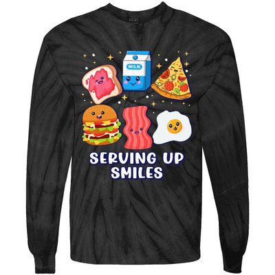 Serving Up Smiles Lunch Lady Tie-Dye Long Sleeve Shirt