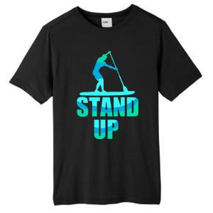 Stand Up Sup Stand Up Paddling Paddle Board Tall Fusion ChromaSoft Performance T-Shirt