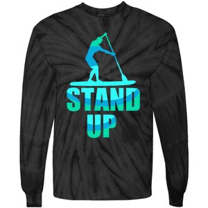 Stand Up Sup Stand Up Paddling Paddle Board Tie-Dye Long Sleeve Shirt