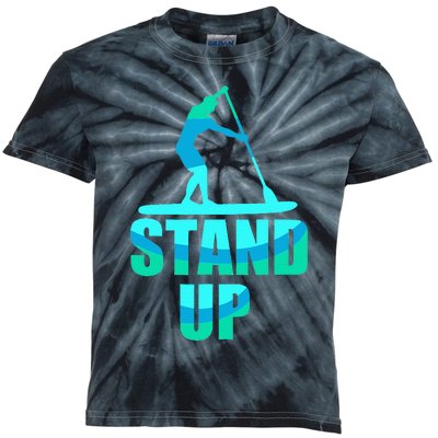 Stand Up Sup Stand Up Paddling Paddle Board Kids Tie-Dye T-Shirt