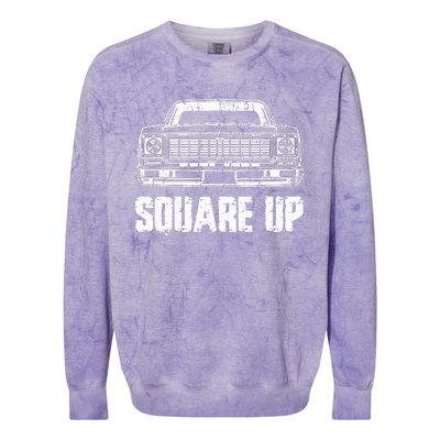 Square Up Square Body King Of Trucks Colorblast Crewneck Sweatshirt