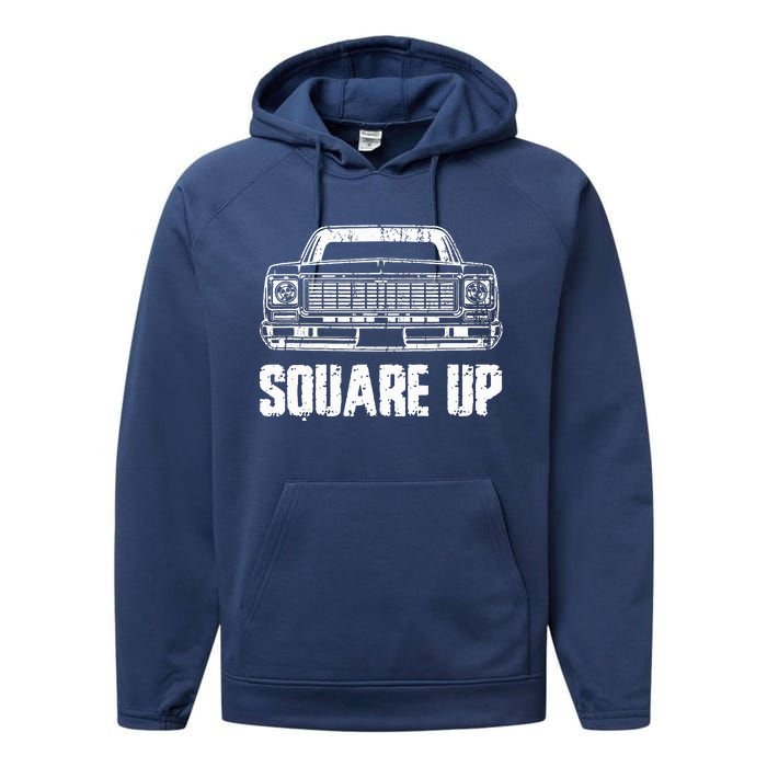 Square Up Square Body King Of Trucks Performance Fleece Hoodie