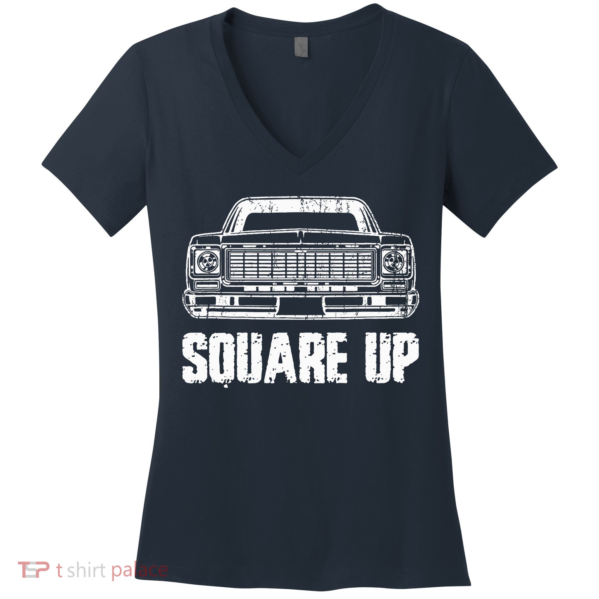 Square Up Square Body King Of Trucks Women's V-Neck T-Shirt