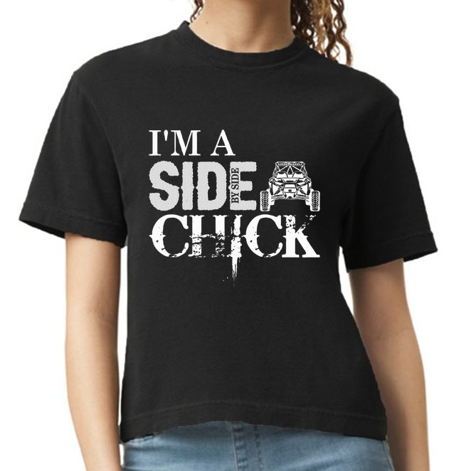 Sxs Utv Side Chick Wit & Charm Comfort Colors Boxy T-Shirt