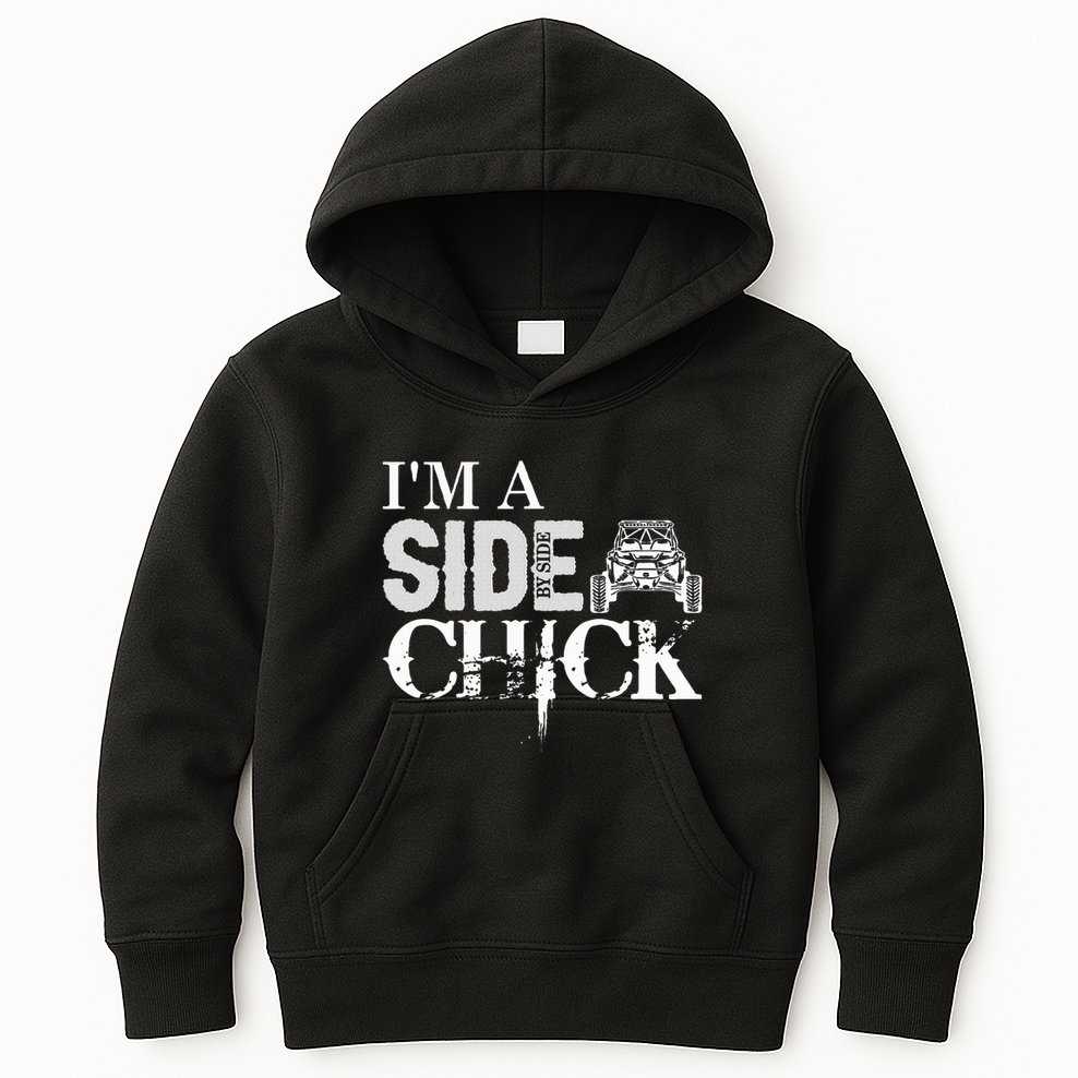 Sxs Utv Side Chick Wit & Charm Kids Hoodie