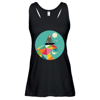 Surfs Up Ladies Essential Flowy Tank