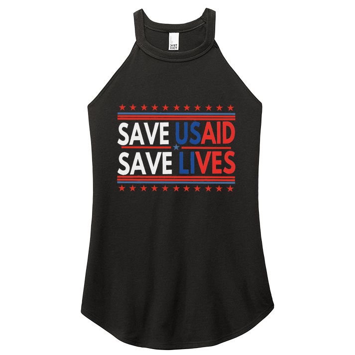 Save Usaid Saves Lives Us Agency International Development Women's Perfect Tri Rocker Tank