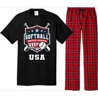 Softball USA Support The Team USA Flag Pajama Set