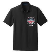 Softball USA Support The Team USA Flag Dry Zone Grid Polo