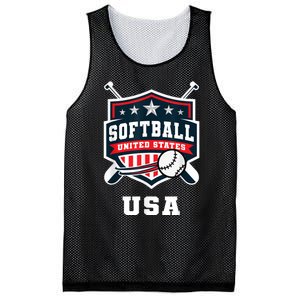 Softball USA Support The Team USA Flag Mesh Reversible Basketball Jersey Tank