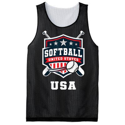 Softball USA Support The Team USA Flag Mesh Reversible Basketball Jersey Tank