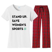 Stand Up Save Sports Women's Flannel Pajama Set