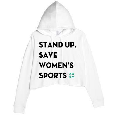 Stand Up Save Sports Crop Fleece Hoodie