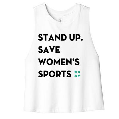 Stand Up Save Sports Women's Racerback Cropped Tank