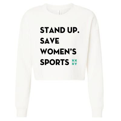 Stand Up Save Sports Cropped Pullover Crew