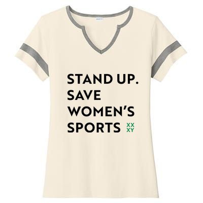 Stand Up Save Women’S Sports Ladies Halftime Notch Neck Tee