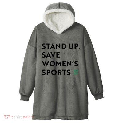 Stand Up Save Women’S Sports Hooded Wearable Blanket