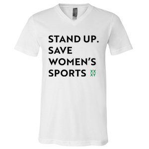 Stand Up Save Women’S Sports V-Neck T-Shirt