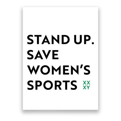 Stand Up Save Women’S Sports Poster