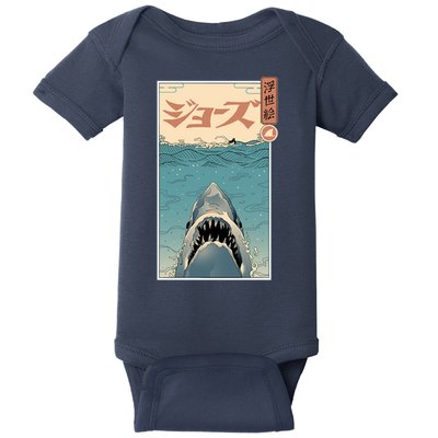Shark Ukiyo Baby Bodysuit