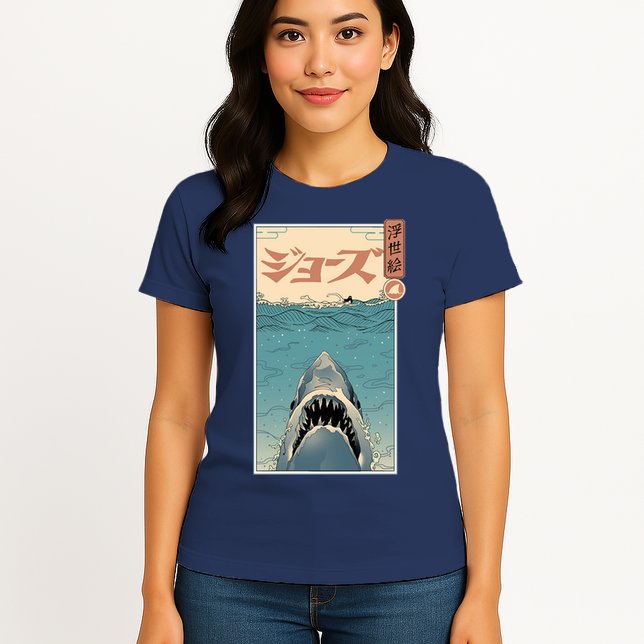 Shark Ukiyo Womens T-Shirt