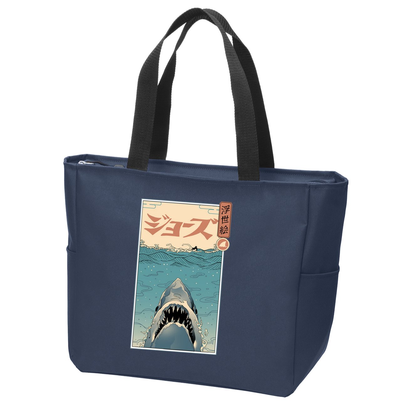 Shark Ukiyo Zip Tote Bag