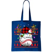 Santa Ugly Sports Christmas Baseball Player Cool Gift Tote Bag