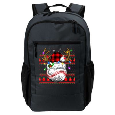 Santa Ugly Sports Christmas Baseball Player Cool Gift Daily Commute Backpack