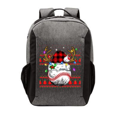 Santa Ugly Sports Christmas Baseball Player Cool Gift Vector Backpack